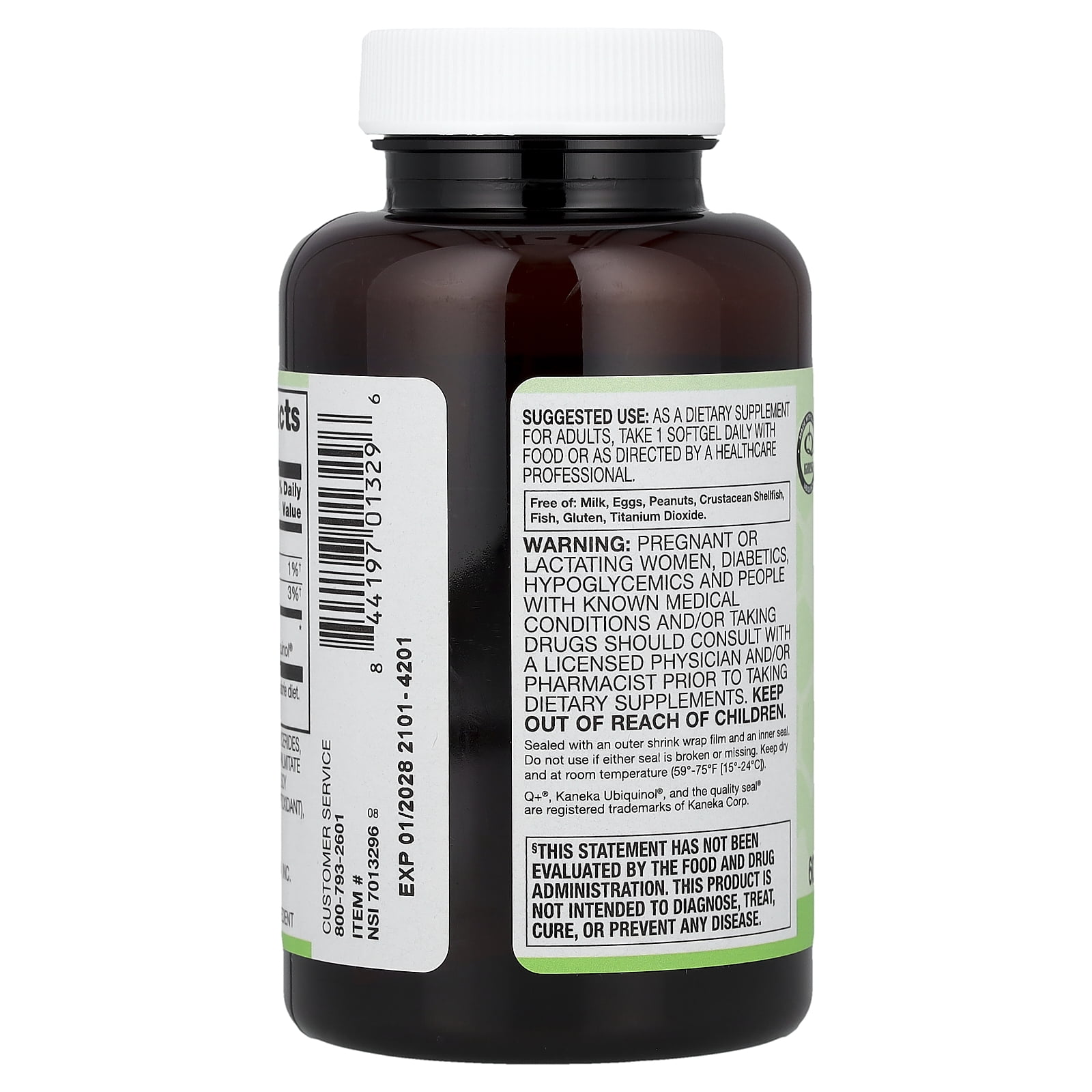 Vitacost Synergy®, Ubiquinol CoQH, 200 mg, 60 Softgels