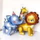 thumbnail image 4 of Globos de animales de la jungla Globos gigantes de aluminio para fiestas de safari en la jungla Globos para baby shower con forma de león, tigre, jirafa y elefante, 4 of 5