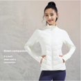 thumbnail image 2 of Chaqueta deportiva ligera, adelgazante y suave para mujer, para correr al aire libre, resistente al viento, con forro polar, cálida y que suaviza tu silueta, 2 of 5