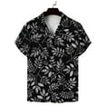thumbnail image 4 of WREESH Men's Casual Button Down Shirts Short Sleeve Vintage Bowling with Graphic Prints and Color Blocking for Summer Gray, 4 of 4