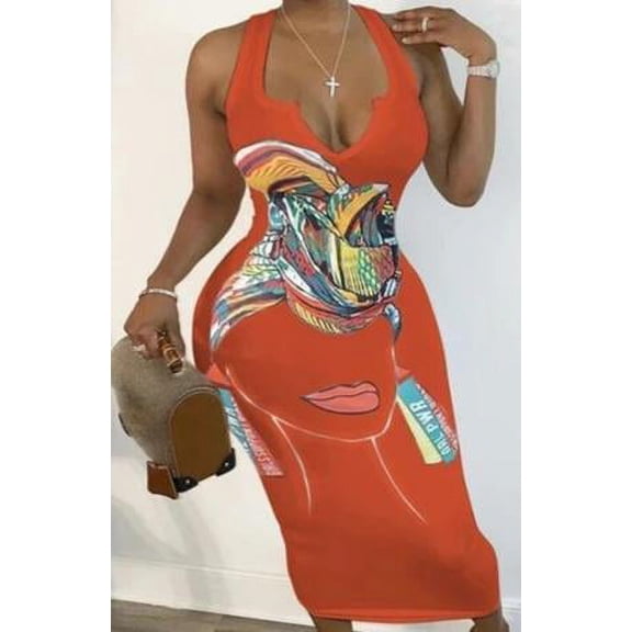 Cartoon Sheath Dress