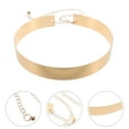 thumbnail image 4 of Cadena ancha de cinturón de metal para vestidos de mujer Cinturón de vestido dorado brillante Joyería de cintura de moda para damas Vestidos de boda y formales, 4 of 7