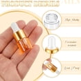 thumbnail image 3 of 100 Pcs Mini Glass Oil Dropper Bottle Bulk, 2 ml Gold Clear Essential Small Empty Bottles Sample Containers Perfume Liquid Vials with Cap for Traveling, 3 of 7