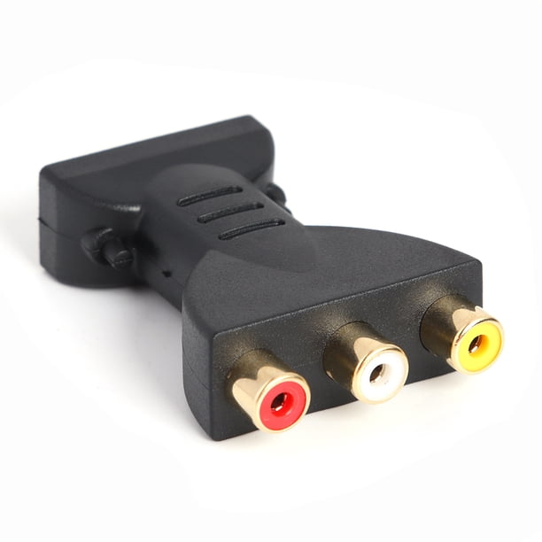 Convertidor Adaptador Btafrte Audio Y Video AV Compuesto 3 RCA