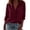 Wine, variant on VJGBEGW Women Dressy Long Sleeve Button Down Shirts Business Casual Outfit Lightweight Blouse Tops Black L