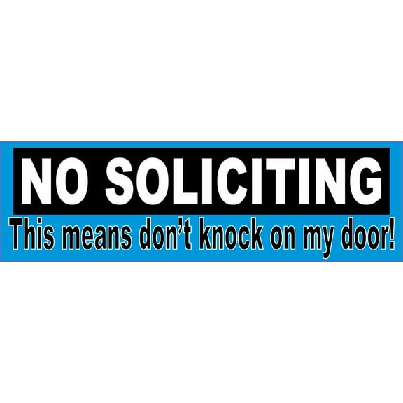 10in x 3in Don't Knock on My Door No Soliciting Magnet