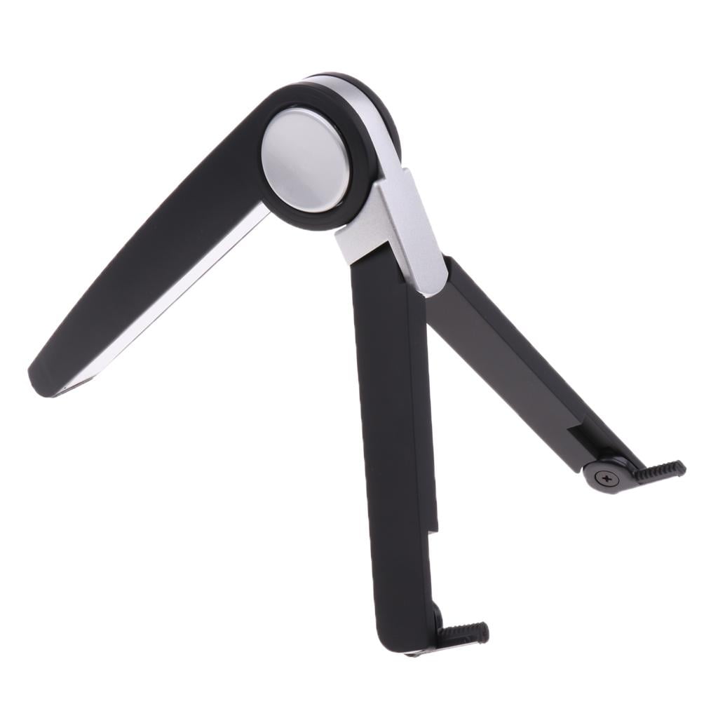LeeQinersw Aluminum Adjustable Foldable Stand Holder Tripod Laptop Tablet#1 Black