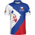 thumbnail image 2 of Lotusprinthandmade Personalized Name Philippines Flag Filipino Philippines Proud Nation Men Polo Shirt (Lightweight) S-5XL Multicolor (XL), 2 of 7