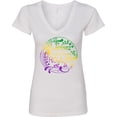 thumbnail image 3 of Inktastic Laissez Les Bon Temps Rouler Mardi Gras Women's V-Neck T-Shirt, 3 of 5