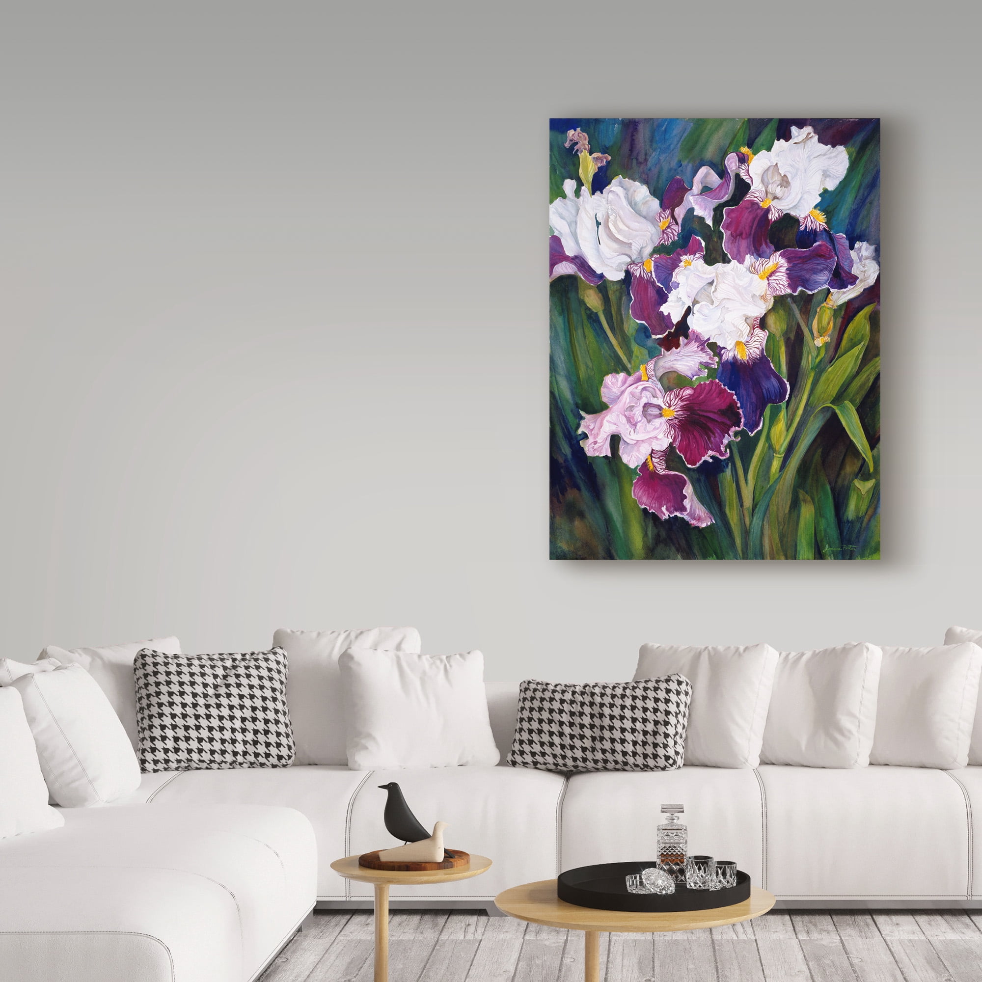 Trademark Fine Art 'Wind Blown Iris' Canvas Art by Joanne Porter