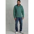 thumbnail image 5 of Weird Fish Mens Newark Grid Eco Friendly Quarter Zip Fleece Top, 5 of 5