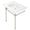 White / Polished Nickel, variant on Kingston Brass KVPB31227W86 Dreyfuss 31" Ceramic Console Sink with Stainless Steel Legs (8-Inch, 3-Hole), White/Polished Nickel