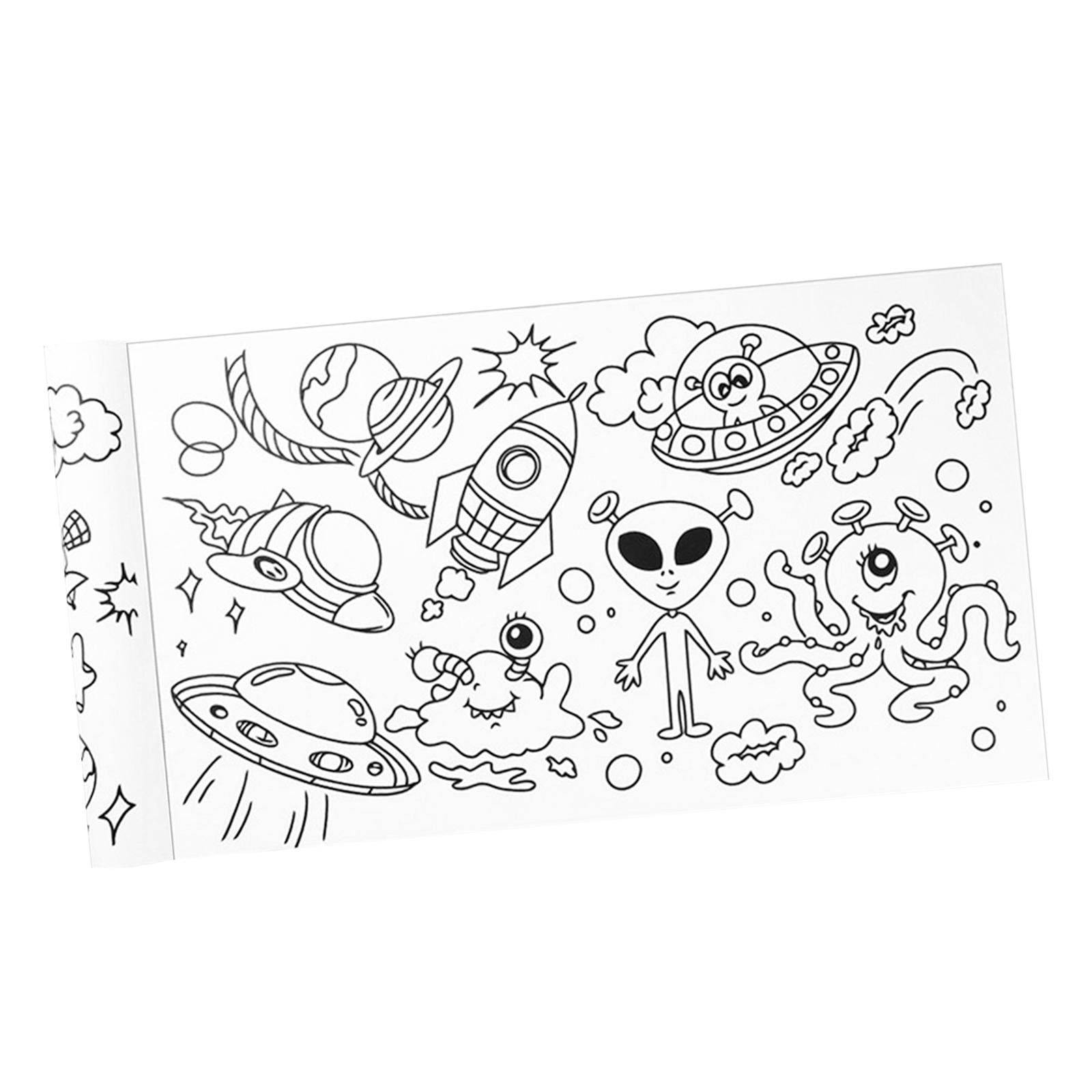  TEHAUX 2 Rolls Roll Graffiti Tracing Paper Art Paper for Sketch  Paper for Drawing Paper Drawing for Kids Coloring Painting Decal Space  Coloring Poster Toddler Picture Confetti : Toys & Games