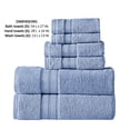 thumbnail image 2 of Bergamo 6 Piece Spun loft Towel Set with Twill Weaving The Urban Port, Blue, 2 of 2