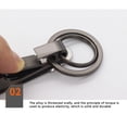 thumbnail image 2 of Bearachild Clip de bolsillo llavero de metal portátil al aire libre traje de viaje llavero hombres llavero bolsa organizador reutilizable Artesanía Gris oscuro Bearachild HA073992-01, 2 of 6