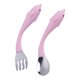 thumbnail image 4 of WORGEOUS 1 set 2pcs baby waterware staveware acero inoxidable cucharada de horquilla para niños pequeños para niños pequeños, 4 of 8