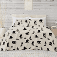 thumbnail image 6 of Blue Ridge Trading The Bears 4-Piece Sheet Set Polycotton 100 GSM Percale Weave Super Soft, Easy Care (Queen, Cream), 6 of 6