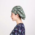 thumbnail image 2 of Dragonfly Leaf Nurse Hat Cotton Printed for Wearing Use, 2 of 4