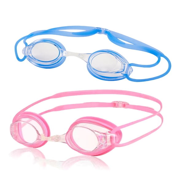 URMAGIC URMAGIC Pack of 2 Kids Swim Goggles, Anti Fog UV Protection Swimming Goggles for 3-14 Years Olds Boys Girls Swimming Glasses