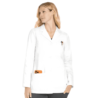 Lab Coat for Women Professional White Short Medical Coat