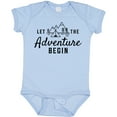 thumbnail image 3 of Inktastic Let the Adventure Begin with Camping Tent and Mountains Boys or Girls Baby Bodysuit, 3 of 5