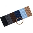 thumbnail image 2 of (5 pack) Scunci No-Damage Elastic Stretch Nylon Hairbands in Neutral Colors, Value Pack, 60ct, 2 of 8