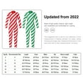 thumbnail image 7 of Yruioon Kids Long Sleeve Christmas Striped Ballet Dance Bodysuit Gymnastics Full Body Leotard Red 14, 7 of 7