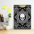 thumbnail image 6 of FMSHPON Black Bandana Clipboard Hardboard Wood Nursing Clip Board and Pull for Standard A4 Letter 13x9 inches, 6 of 8