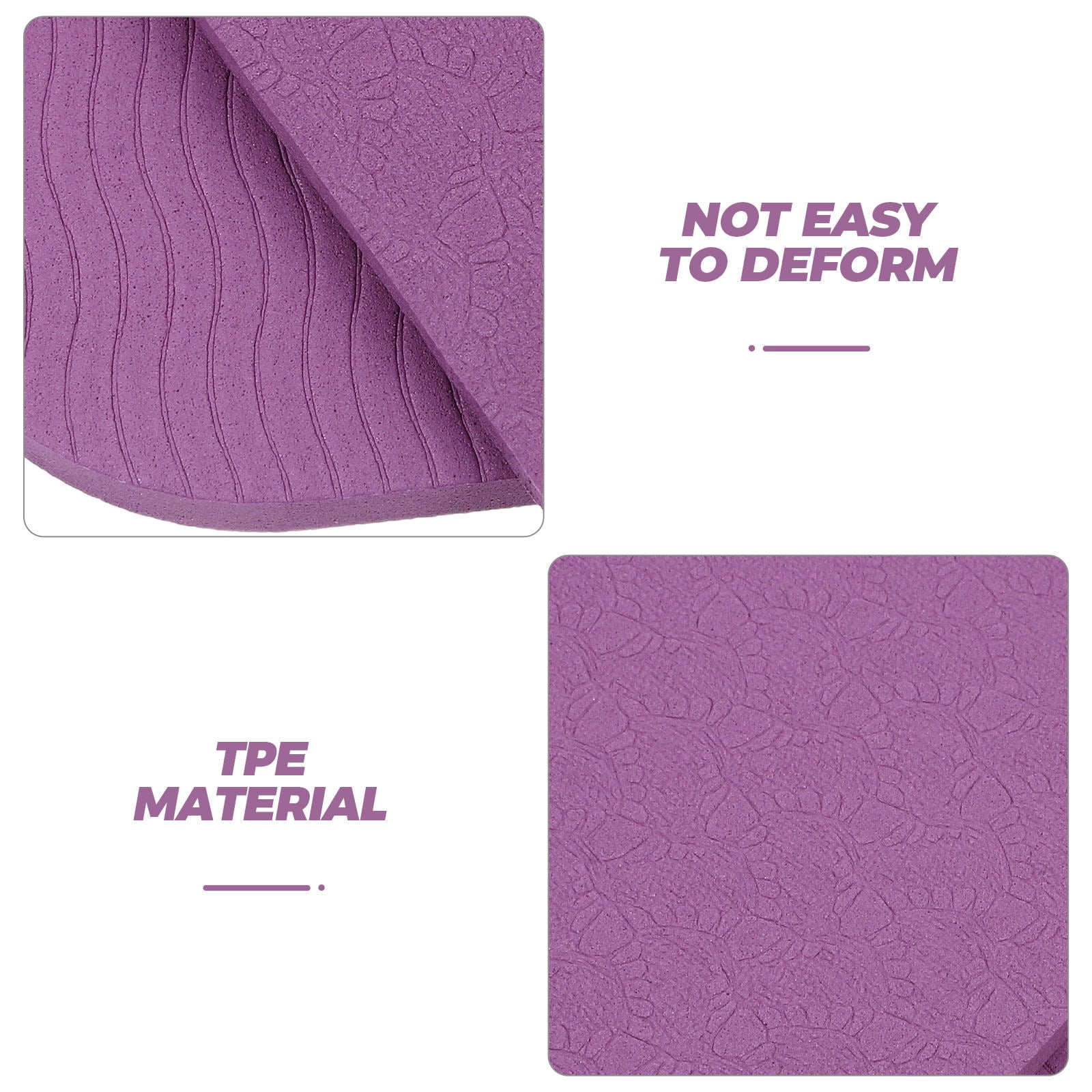 ETHZZLE 2Pcs Purple Tpe Garden Kneeling Pads with Thick Cushion for Comfortable Outdoor Gardening Use
