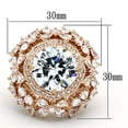 thumbnail image 2 of Luxe Jewelry Designs Women's Rose Gold Ring with Cubic Zirconia - Size 6, 2 of 2