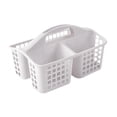 thumbnail image 3 of Cesta de ducha, cesta de almacenamiento con compartimentos, portátil, multifuncional, organizador de artículos de tocador para gimnasio, dormitorio Gris, 3 of 8