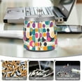 thumbnail image 6 of Yayeee Ashtray with Lid for Cigarette Smokeless Stainless Steel Home Ash Holder, Green Geometric, 6 of 7