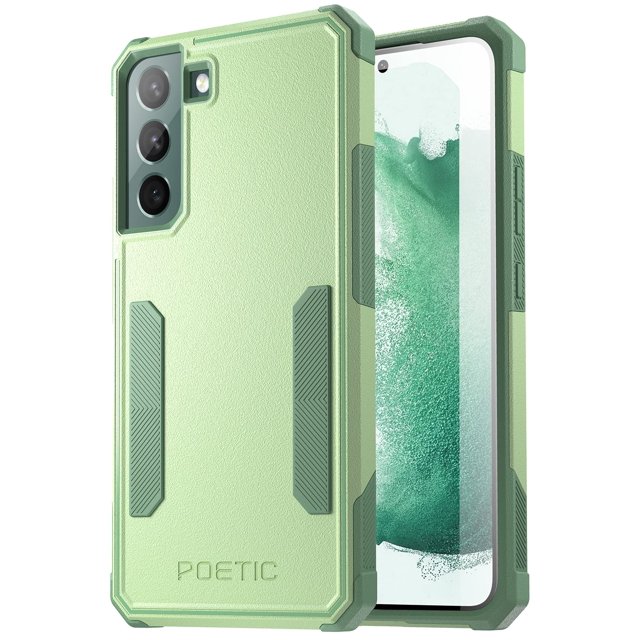 Poetic Neon Case for Samsung Galaxy S22 Plus 5G, Dual Layer Heavy Duty Drop Protection, Mint