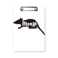thumbnail image 1 of Raton blanco y negro animal Portapapeles Carpeta de escritura Placa de soporte A4, 1 of 4