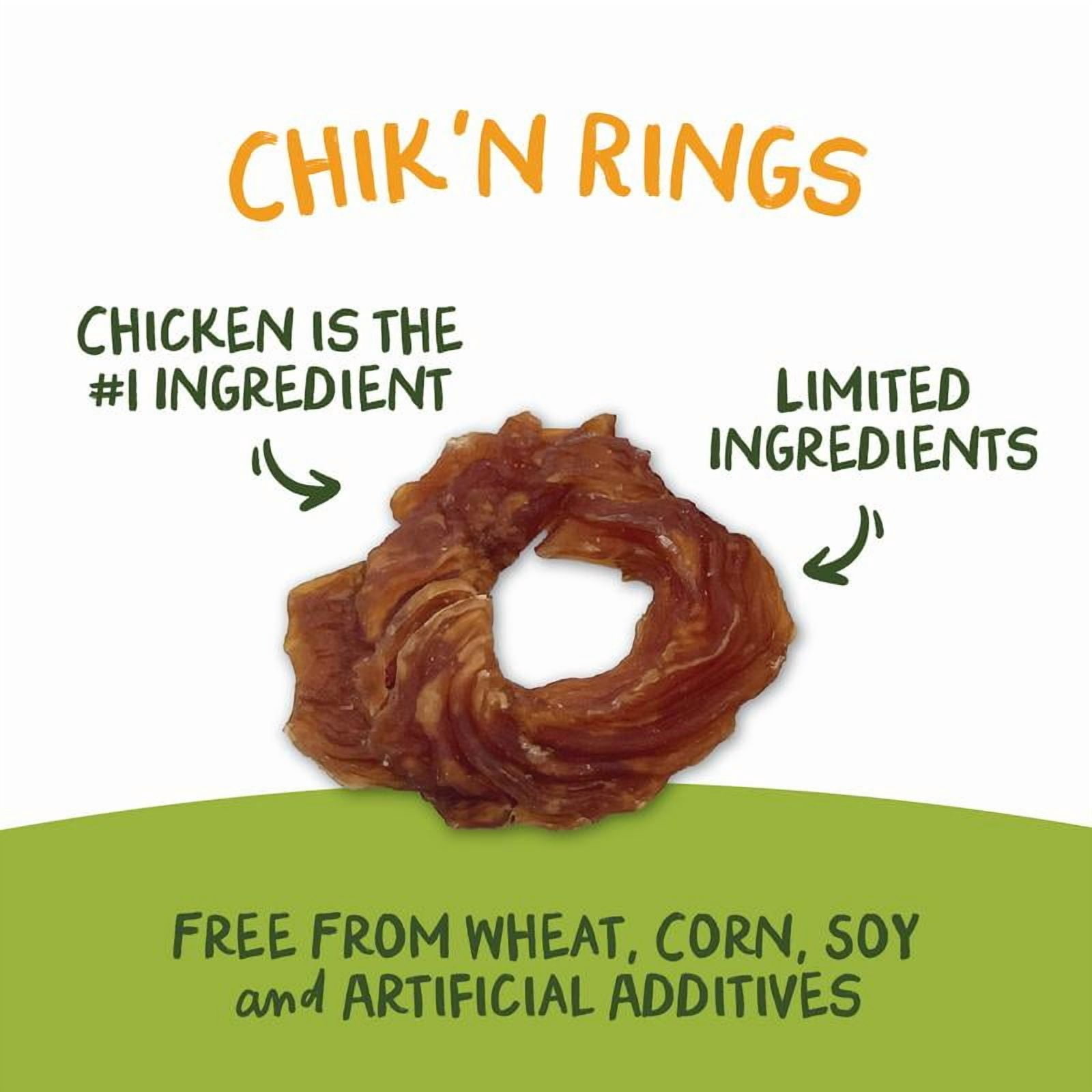 Pet 'n Shape Chik 'n Rings – Natural Chicken Breast Jerky Dog Treats, 2 Pound