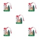 thumbnail image 1 of Bewildely Adorno colgante de árbol de Navidad de estilo de dibujos animados con cuerda roja decoración de Navidad sala de estar Oficina Hotel Tipo 1 5piezas, 1 of 6