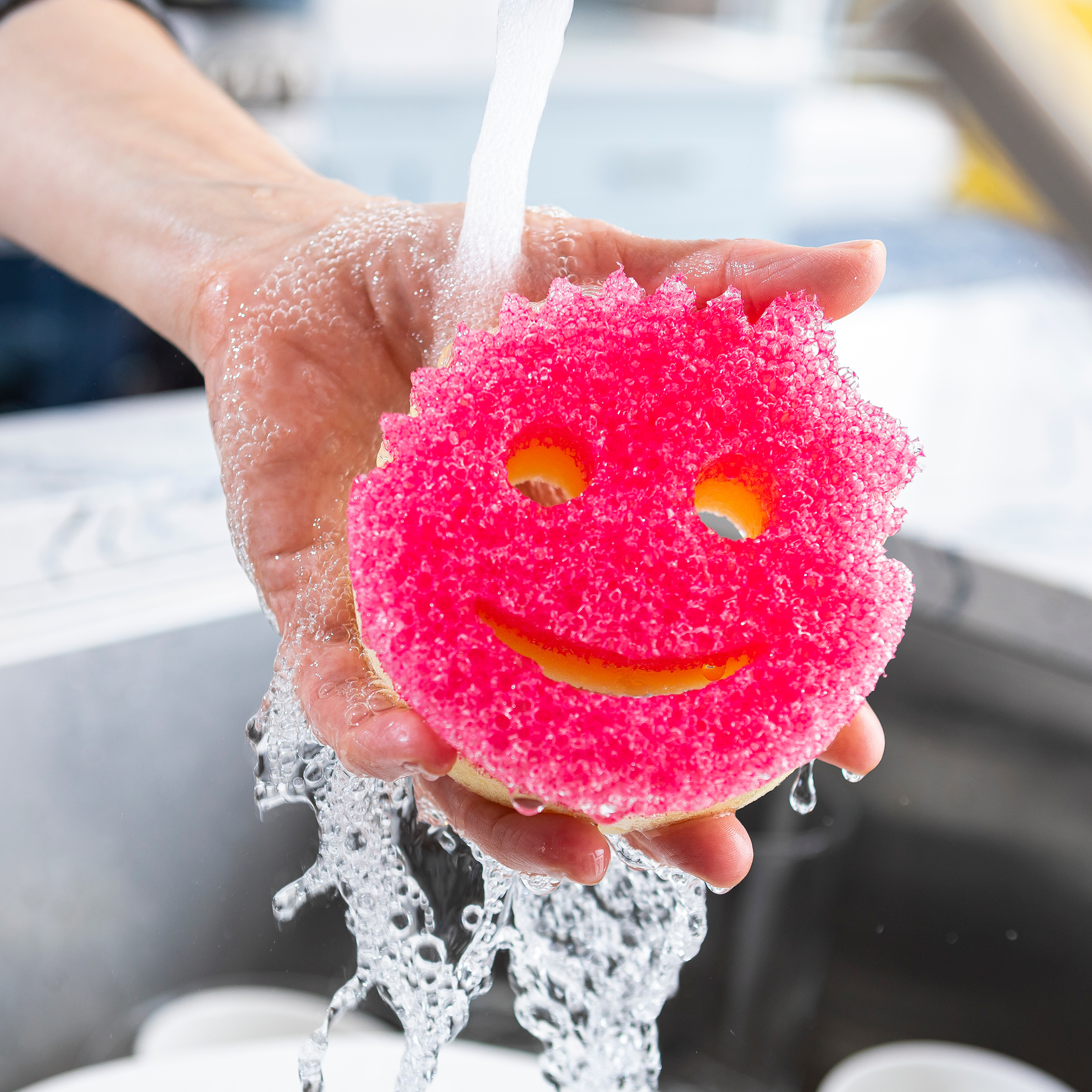 Scrub Daddy Scrub Mommy Non-Scratch Sponges, 3 Pack photo 7