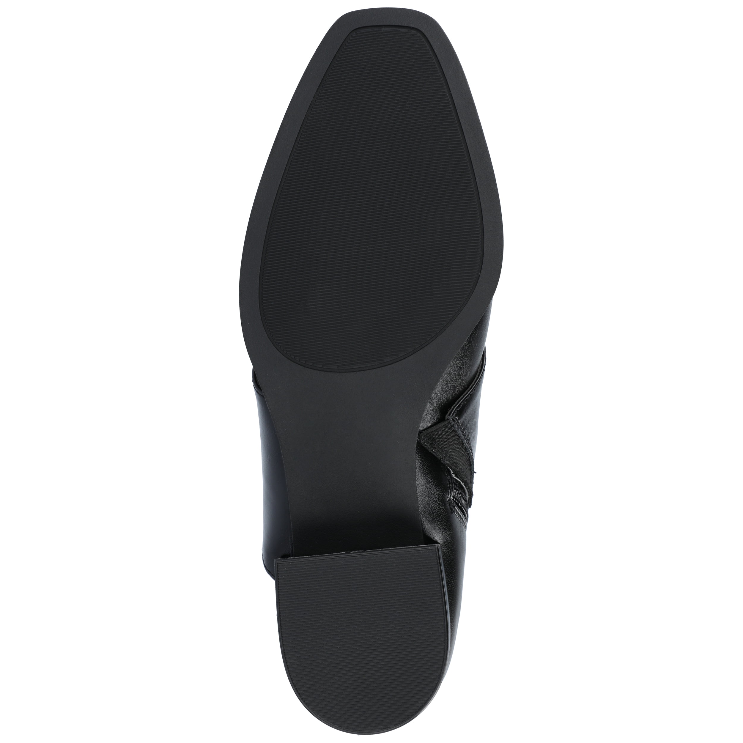 Journee Womens Kyler Two Tone Square Toe Booties