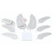 thumbnail image 2 of Pegatinas de pared de espejo de plumas 3D extraíbles papel tapiz de acrílico DIY calcomanías de decoración de habitación en casa 8 piezas Speravity JJ11034-02, 2 of 5