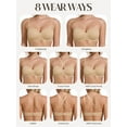 thumbnail image 4 of Deyllo Women's Strapless Bras Minimizer Bandeau Seamless Non-Padded Underwire Support Plus Size Bra,Nude 38D, 4 of 9
