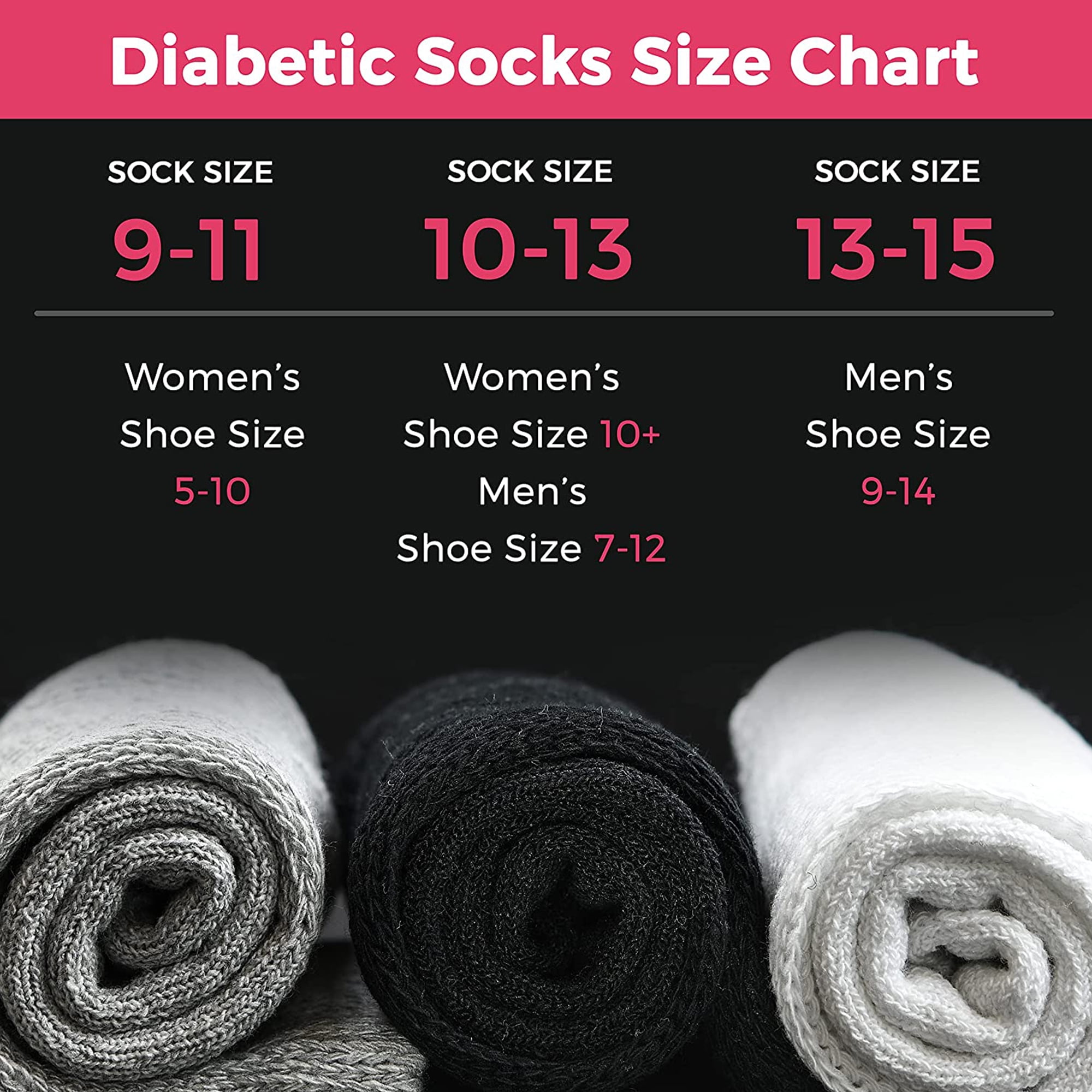 Debra Weitzner Diabetic Ankle Socks Mens Womens Non-binding Socks Loose Fit 12 Pairs White