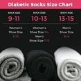 thumbnail image 3 of Debra Weitzner Diabetic Ankle Socks Mens Womens Non-binding Socks Loose Fit 12 Pairs White, 3 of 6