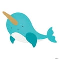 thumbnail image 2 of DIY Unfinished Wood Narwhal Sign, Birthday, Craft Kits, 1 Piece, 2 of 2