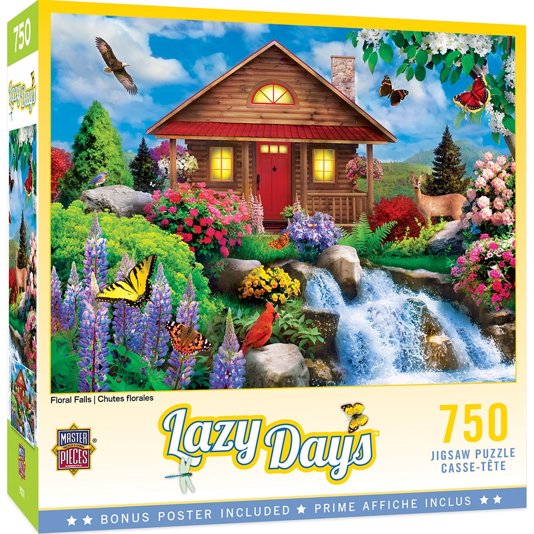 MasterPieces Lazy Days Collection Floral Falls 750 Pieces Jigsaw