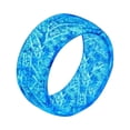 thumbnail image 4 of Anillo luminoso Punk Jumpingount que brilla en la oscuridad anillo de boda azul tamaño 10, 4 of 6