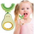 thumbnail image 1 of 360° Soft and Safe U-Shaped Toothbrush for Kids, Cute Interesting Toothbrush for, 1 of 5