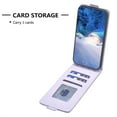 thumbnail image 2 of Allytechgroup Luxury PU Leather Case for iPhone 16, Vertical Flip Wallet Case with 3 Card Slots, Adjustable Kickstand Magnetic Closure Shockproof Protective Shell for Women Men, Purple, 2 of 7