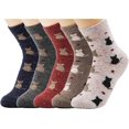 thumbnail image 1 of Calcetines térmicos Cálidos YONGSHENG 5 pares para mujer de senderismo transpirables Talla única, 1 of 5
