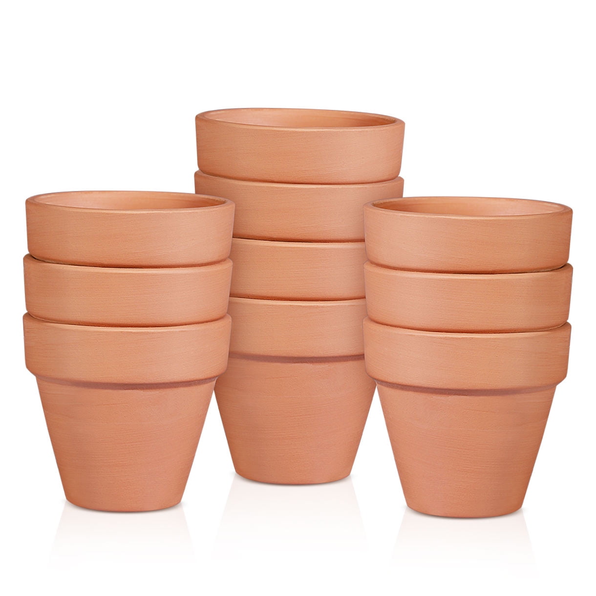 WHAMVOX  Cute Terracotta Succulent Flower Pot Red Clay Pots