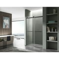 thumbnail image 2 of ANZZI Frameless Sliding Shower Door Kahn Series with Horizontal Handle 60 x 76 in. Matte Black, 2 of 3